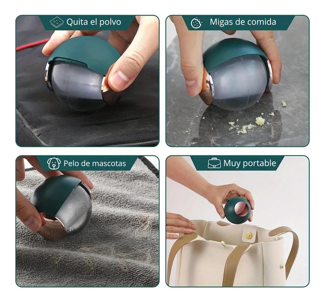 Pelota Pegajosa Quitapelos y Pelusas